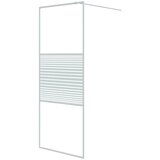 Pregrada za tuš bijela 80 x 195 cm s prozirnim staklom ESG | shoptok.hr