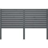  Uzglavlje za krevet sivo 126 x 4 x 100 cm od masivne borovine | shoptok.hr