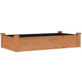  Povišena vrtna gredica s oblogom smeđa 120x60x25 cm od jelovine | shoptok.hr