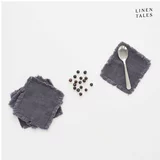 Linen Tales Temno sivi tekstilni podstavki za kozarce v kompletu 4 ks – Linen Tales