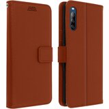 AVIZAR torbica za denarnico sony xperia L4 in preklopna podpora za video, popolna zašcita - rjava, (20720388) | Shoptok.si