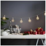 Eglo 411112 - LED lanac ORNAMENT 10xLED/3xAA 2,4m toplo belo svetlo Cene