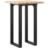  Blagovaonski stol O-oblika 50x50x75,5 cm od borovine i čelik | shoptok.hr