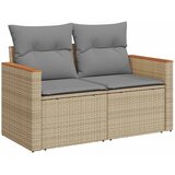  Set sofe 6 kom. Bež i svijetlo siva Poli Rattan i čelik | shoptok.hr
