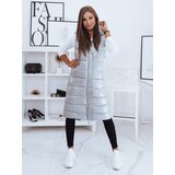 DStreet Kamizelka pikowana damska GANTINI srebrna | Shoptok.si