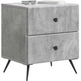  Noćni ormar Betonska siva 43 x 34 5 x 47 5 cm Konstruirano drvo | shoptok.hr