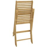  Zložljivi vrtni stoli 2 kosa 48,5x61,5x87 cm trdna akacija | Shoptok.si
