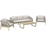 Ambia Garden lounge garnitura tkanina akacija masivno aluminij | Shoptok.si