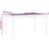  Vrtna jedilna garnitura 5-delna trden akacijev les, (20796500) | Shoptok.si