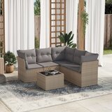 vidaXL 6-dijelni set vrtnih sofa s jastucima bež od poliratana | shoptok.hr
