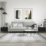 vidaXL Klubske mizice 2 kosa črne 50x50x40 cm inženirski les | Shoptok.si