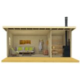 Male kuće Sauna kućica MODERNI PIHASAUNA 26 620 × 280 cm – bez završnog krovnog pokrova | shoptok.hr