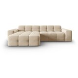 Micadoni Home Bež baršunasta kutna garnitura (lijevi kut) Kendal - | shoptok.hr