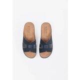 Shelvt Comfortable flip-flops on a low wedge blue | Shoptok.si