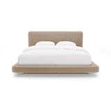 Micadoni Svjetlo smeđi tapecirani bračni krevet 200x200 cm Linea – | shoptok.hr