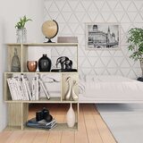 vidaXL knjižna omara/paravan sonoma hrast 80x24x96 cm iverna plošča | Shoptok.si