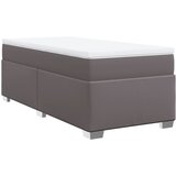 Maison Chic Box spring postelja - Vzmetna postelja z vzmetnico siva 90x200 cm umetno usnje SL11174, (21900627) Cene