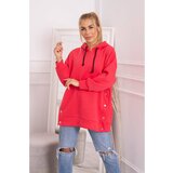 Kesi Insulated sweatshirt with press studs raspberry Cijene