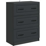  Ormar s ladicama Crna 66 x 34 5 x 87 cm Konstruirano drvo - Crna | shoptok.hr