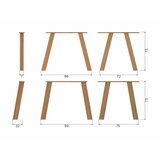 WOOOD Jedilna miza iz masivnega hrasta 100x220 cm Tablo – | Shoptok.si