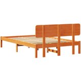  Krevetna konstrukcija s uzglavljem Vosak smeđa 120 x 200 cm | Eponuda.com