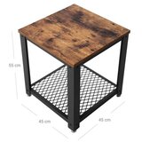  Pomoćni sto ELDUR braon/crni | Eponuda.com
