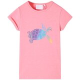  Dječja majica jarkoružičasta 104 | shoptok.hr