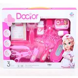 Magic Toys Pink zdravniški igralni komplet s škarjami, zdravniško kartoteko in dodatki | Shoptok.si