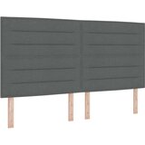  vzmetna postelja z vzmetnico in klopjo temno siva 180x200 cm tkanina, (22083181) | Shoptok.si