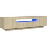 vidaXL TV ormarić s LED svjetlima boja hrasta sonome 160 x 35 x 40 cm | shoptok.hr