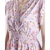 Resti Pink women's floral midi dress - Clothing | Shoptok.si