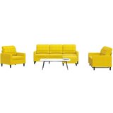 vidaXL 4-dijelni set sofa s jastucima žuti baršunasti Cijene
