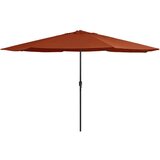  Vrtni suncobran s metalnom šipkom 400 cm boja cigle | shoptok.hr