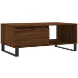  The Living Store Klubska mizica rjav hrast 90x50x36,5 cm inženirski les - Klubska Mizica, (21454751) | Shoptok.si