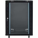 vidaXL Omrežna omarica 15U 19" IP20 črna 53x40x80 cm | Shoptok.si