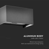  LED spoljašnje zidno svetlo LED/24W/230V 3000K IP65 antracit | Eponuda.com