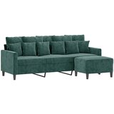  Trosjed s tabureom tamnozeleni 180 cm baršunasti | Eponuda.com