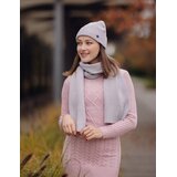 Vuch Set pletene kape i šala Rowdy Light Grey, šal 31 x 178 cm | shoptok.hr
