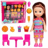 Mini Doll Fast Food Set Pizza Hamburger Table Chairs Accessories Cene