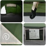  Šator za planinarenje 2-osobni Zelena | shoptok.hr
