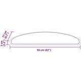  Samoljepljivi stepenasti ulošci 15 pcs Smeđa 56 x 17 x 3 cm | shoptok.hr