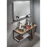 Sapho Bijelo/crno željezno zidno postolje ispod umivaonika 120x40 cm Ska – | shoptok.hr