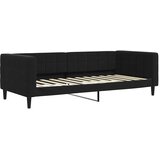  Dnevni krevet na razvlačenje s madracima crni 90x200 cm baršun | shoptok.hr