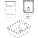 Sandonna sudopera vesta tamno bež 400x500/190 mm | ePonuda.com