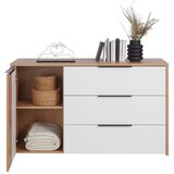 Mömax komoda cismon, bela, barva hrasta | Shoptok.si