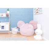 The Brooklyn Kids Svijetlo ružičasta baršunasta dječja vreća za sjedenje Ears | shoptok.hr