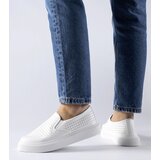 Gemre White perforated sneakers Fulda | Shoptok.si