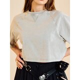 Sinsay Pamučna majica kratkih rukava isprana izgleda | shoptok.hr