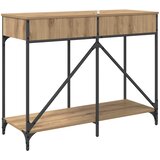  Konzolna stolica s ladicama Umjetnički hrast 100 x 39 x 78,5 cm | shoptok.hr