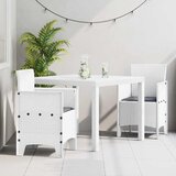  Vrtni set za objed 3 kom. Bijelo Polipropilen | shoptok.hr